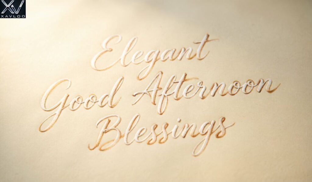 Elegant Good Afternoon Blessings